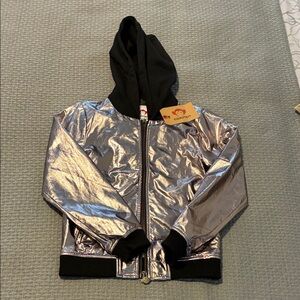 NWT - Appaman Metallic Rose Gold and Black Jacket